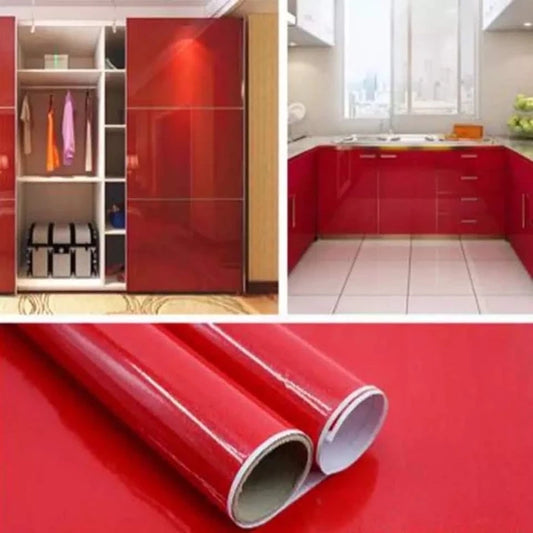 Wallpaper Premium Gloss Pearl White 40cmX5m Self Adhesive 3D Glossy Waterproof PVC